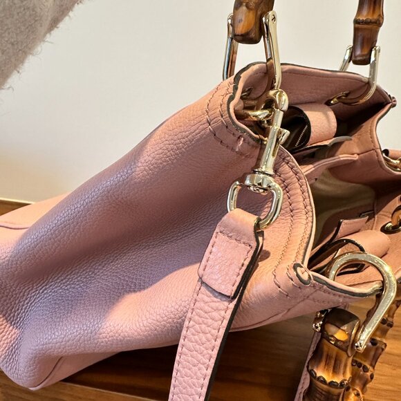 Gucci Bamboo Tote in Blush - Picture 13 of 16